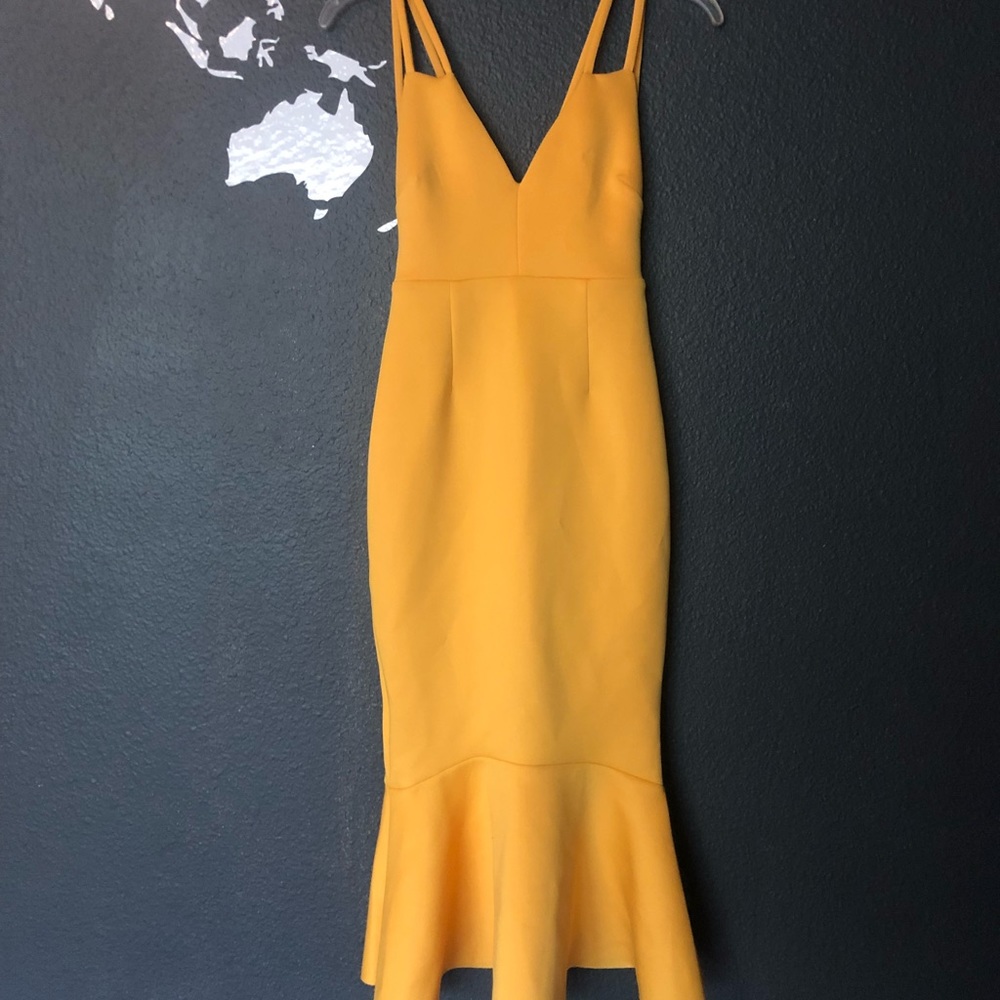 Mustard yellow ASOS dress never been worn